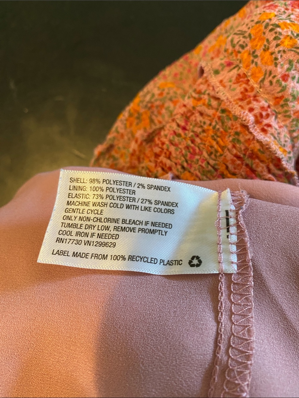 Dress Floral Puffed Sleeves - Picture 11 of 11